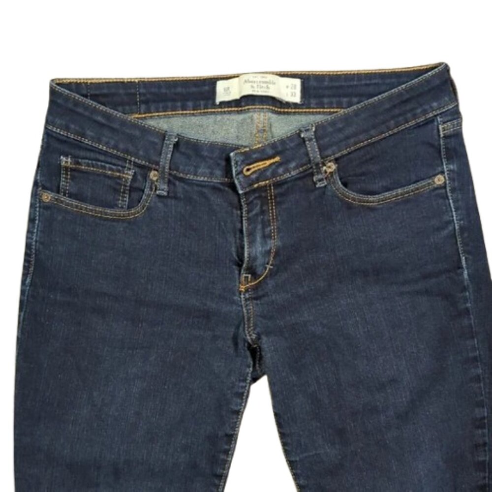 💖 Abercrombie & Fitch Dark Low Rise Indigo Skinny Jeans 💖